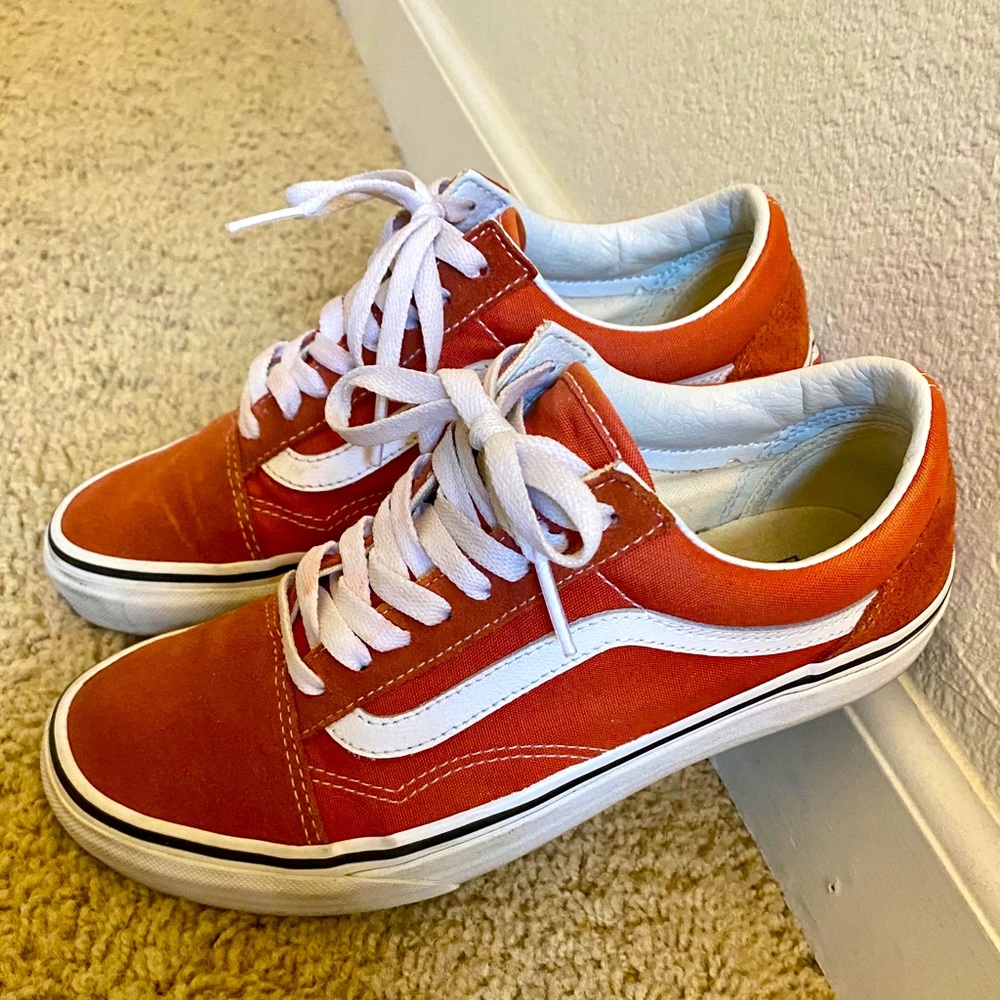 Vans Size 8 - color “hot sauce”🌶